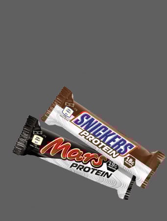 -15 % på utvalgte proteinbarer fra Mars og Snickers. Tilbudet gjelder til og med den 31. oktober.